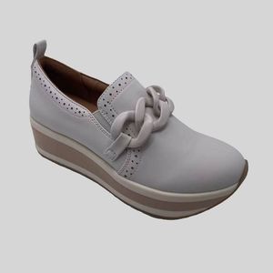 Mad Love Women's White Slip-On Shoes
